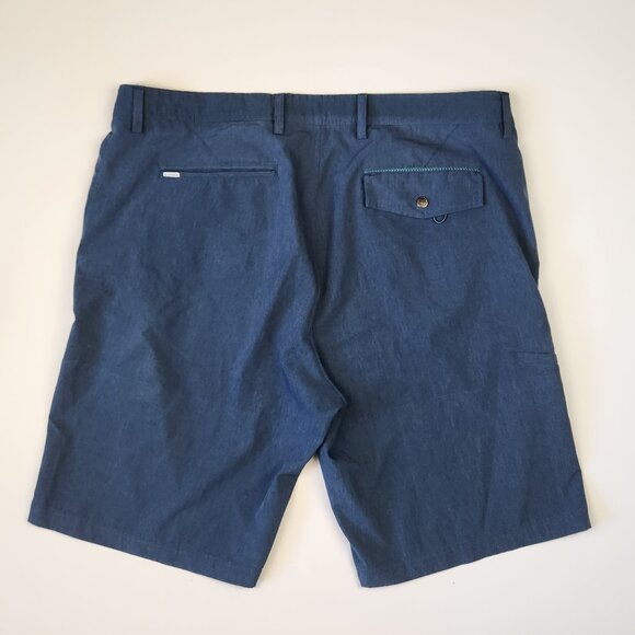 LINKSOUL Men's Navy Blue Boardwalker Hybrid Performance Shorts sz 40 - Picture 2 of 10